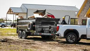 Worker loading scraps into the 83