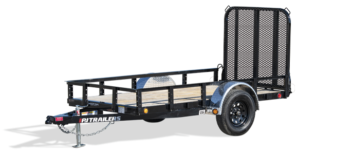 60" Single Axle Channel Utility Trailer (U6)