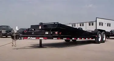 full tilt hydraulic up & down trailer