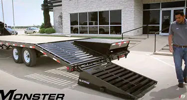 monster ramps on trailer