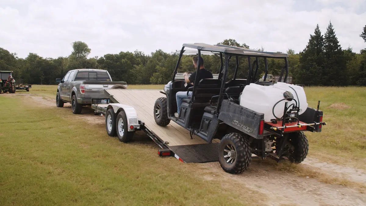 T5 Tilt Trailer Loading UTV