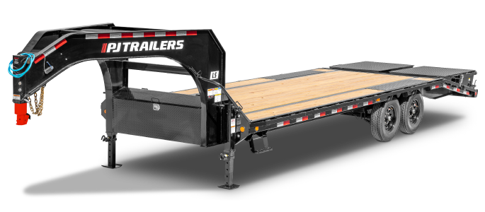 The Low-Pro Flatdeck With 7K Singles Gooseneck Trailer (LS)