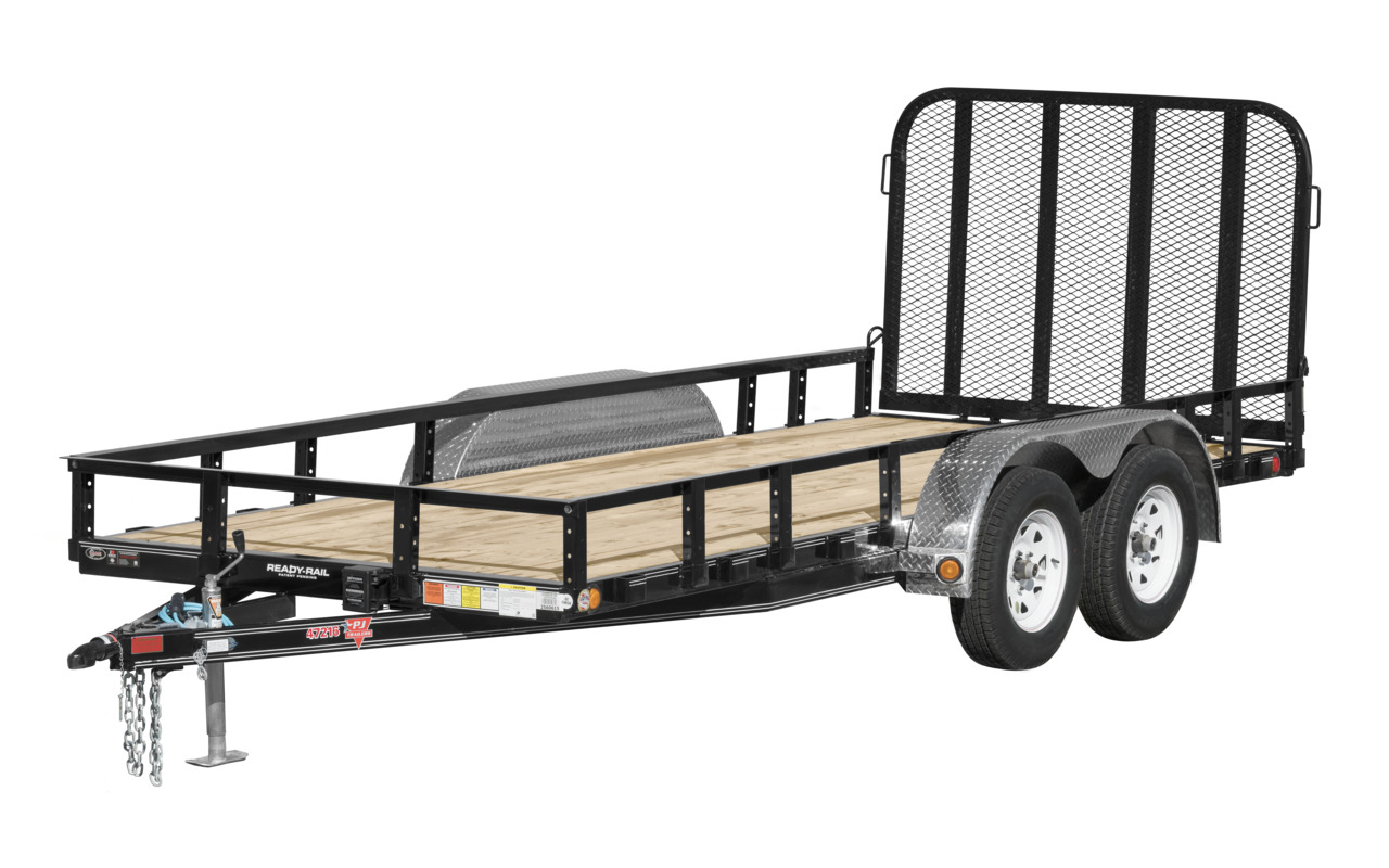 72" Tandem Axle Channel Utility (UJ) PJ Trailers