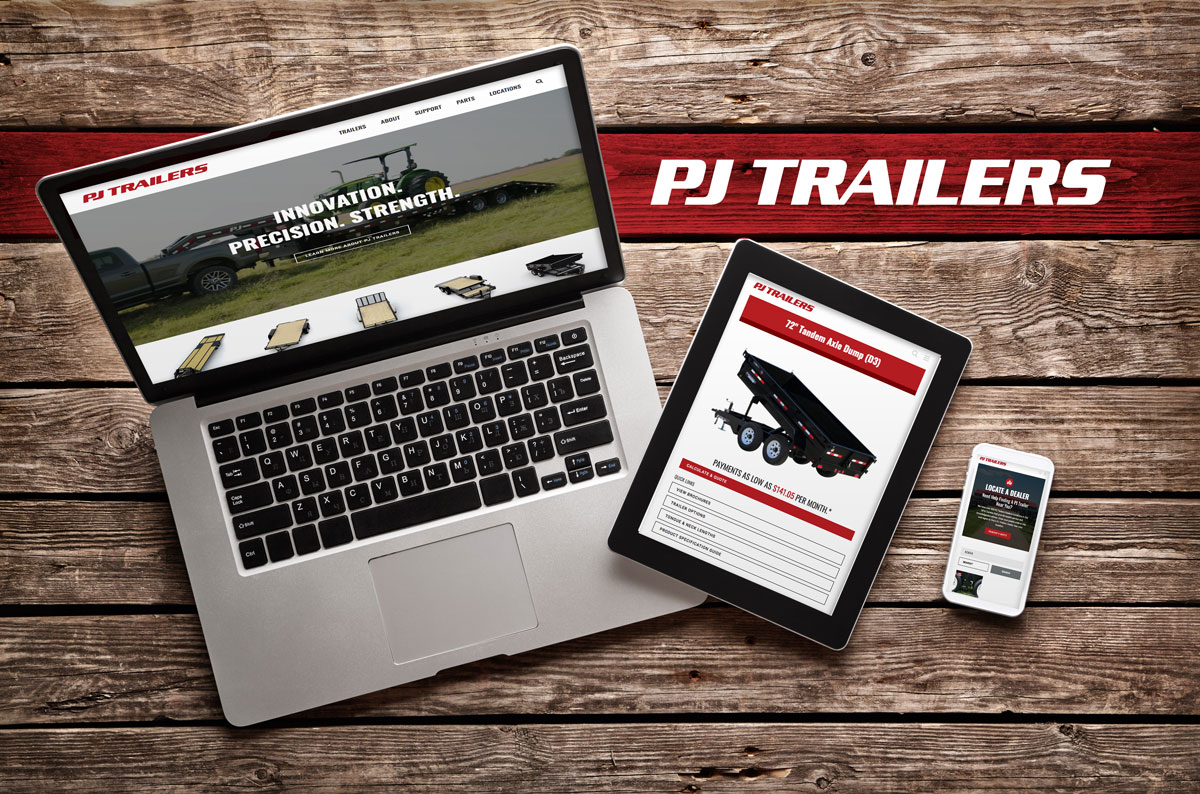 PJ Trailers Website