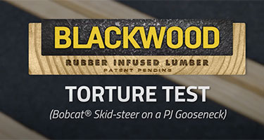 blackwood rubber infused lumber torture test logo