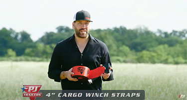pj trailer 4" cargo winch straps