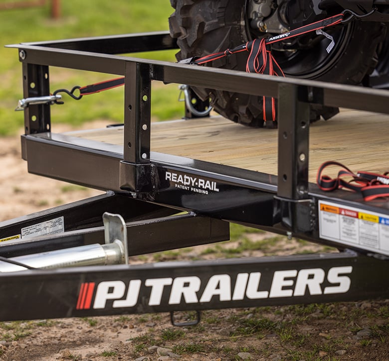 pj trailers removable side rails and uprights