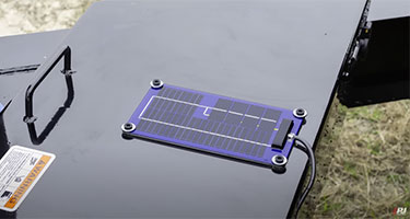 purple solar battery