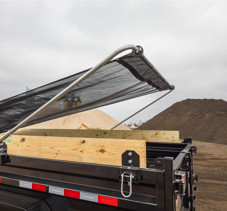 Swing Arm Tarp on Trailer